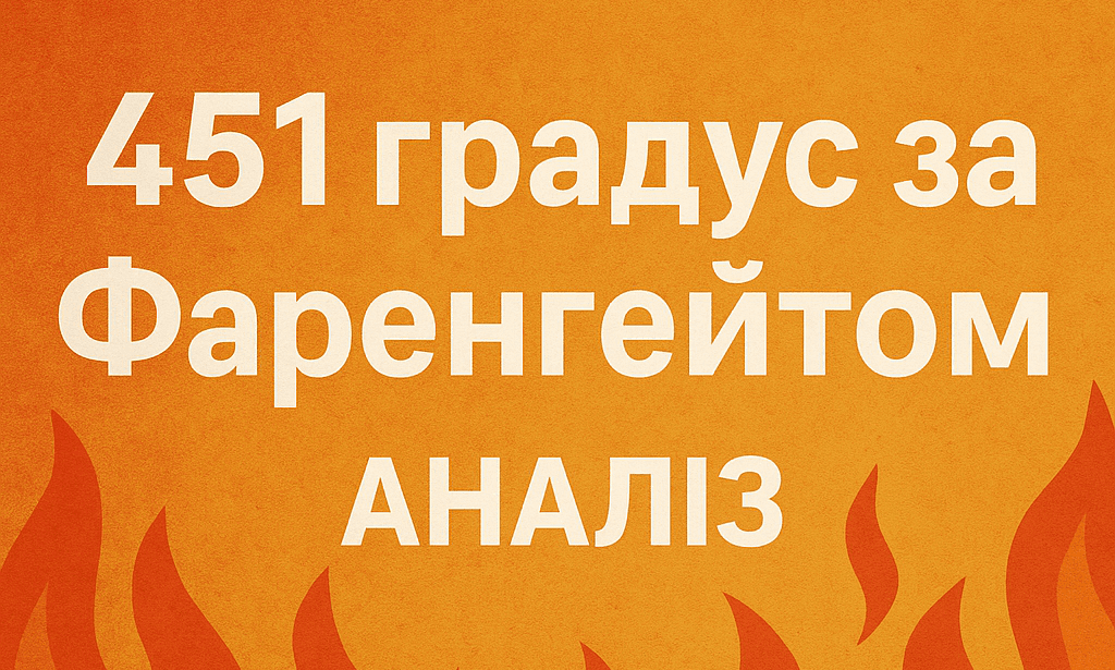 Аналіз роману "451 градус за Фаренгейтом" Рея Бредбері. Головні герої, основні теми та ідеї, символіка та художні засоби