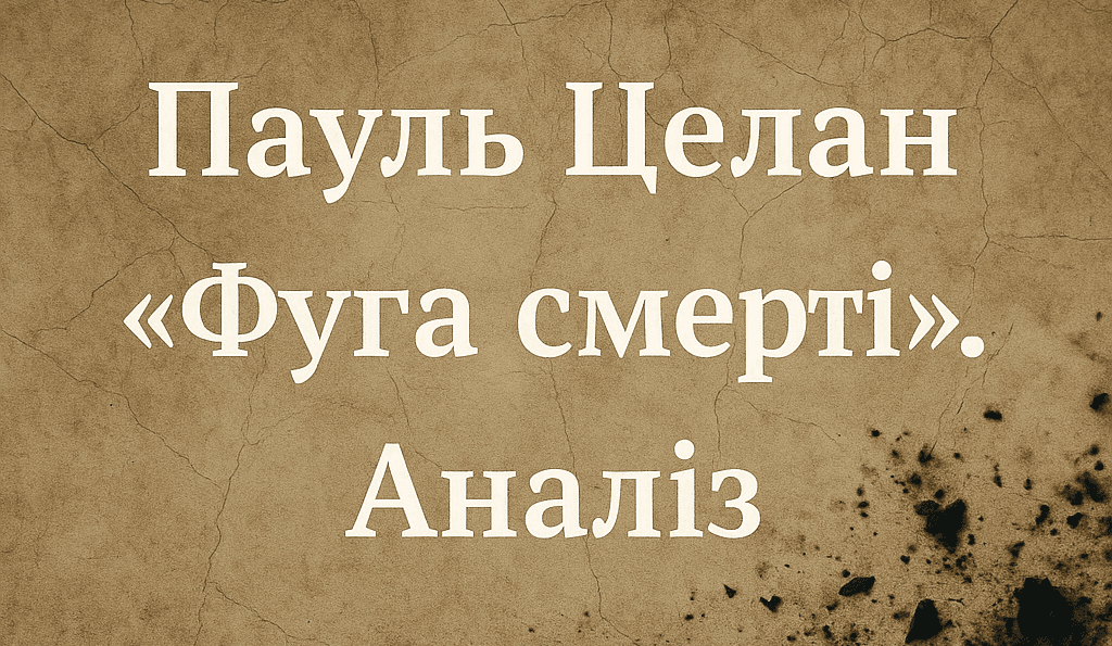 Пауль Целан «Фуга смерті»: аналіз (тема, образи, поетика)