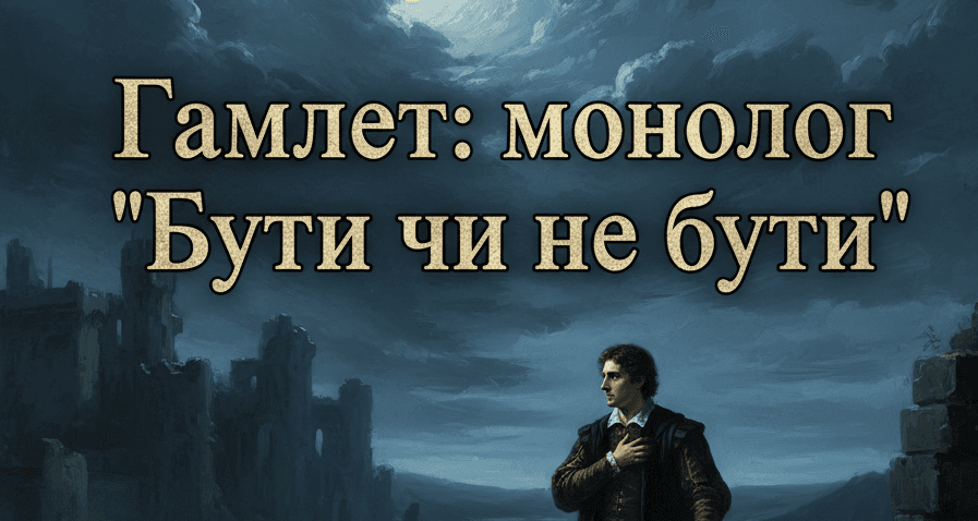 Гамлет: монолог "Бути чи не бути"