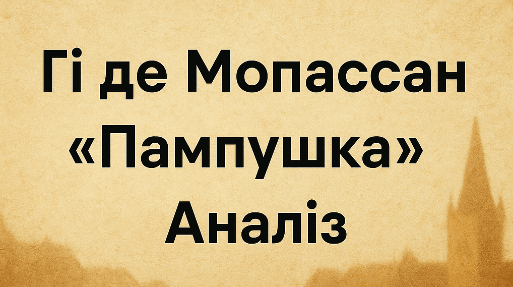 Гі де Мопассан «Пампушка»: аналіз — сюжет, ідея, проблематика